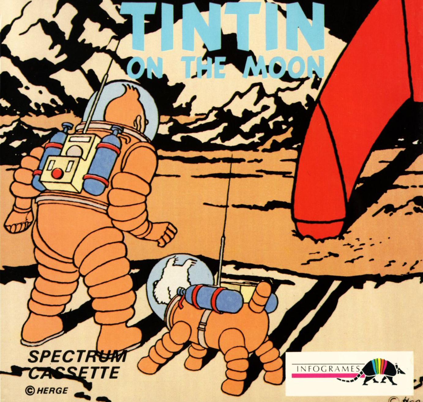Tintin on the Moon