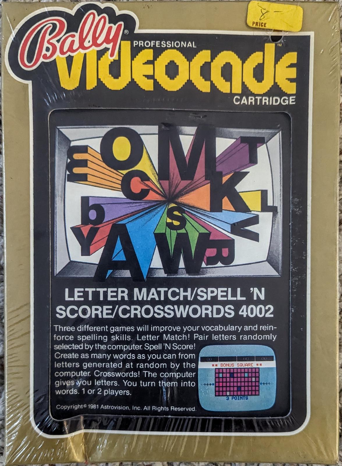 Letter Match & Spell 'N Score & Crosswords