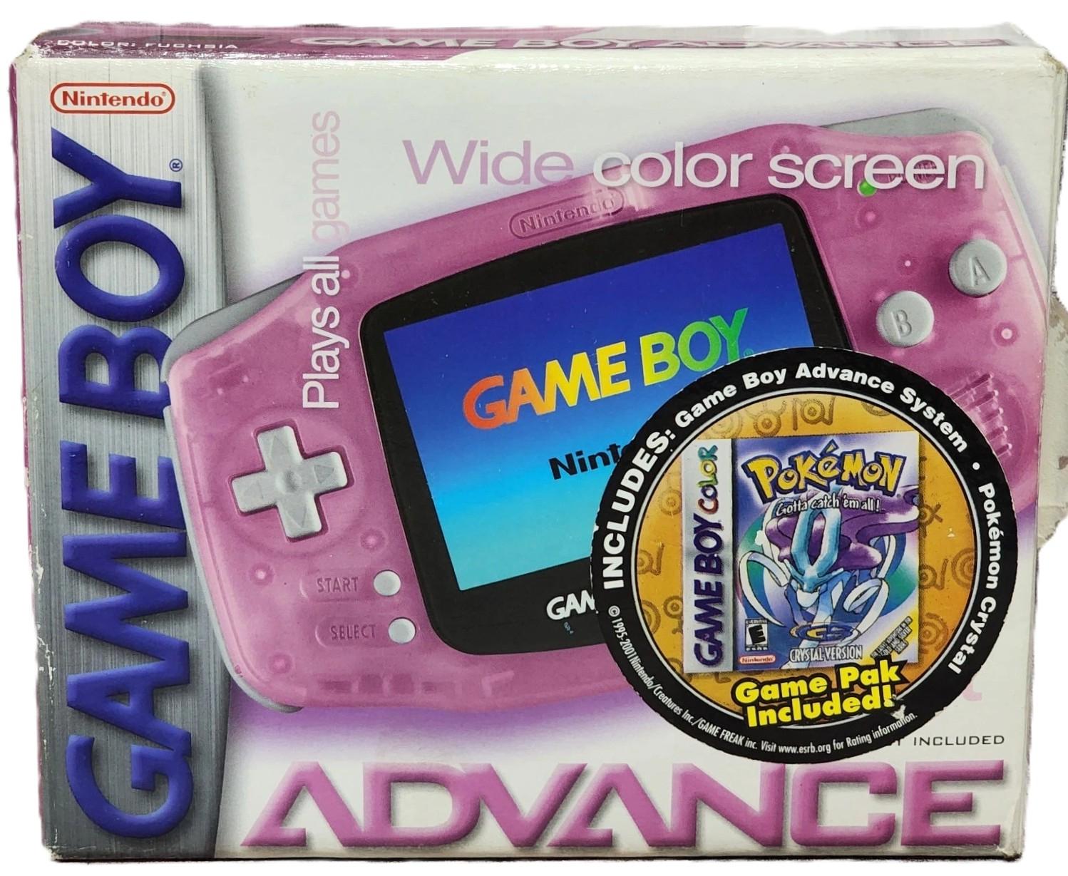 Gameboy Advance Fuchsia Pink [Pokemon Crystal Bundle]
