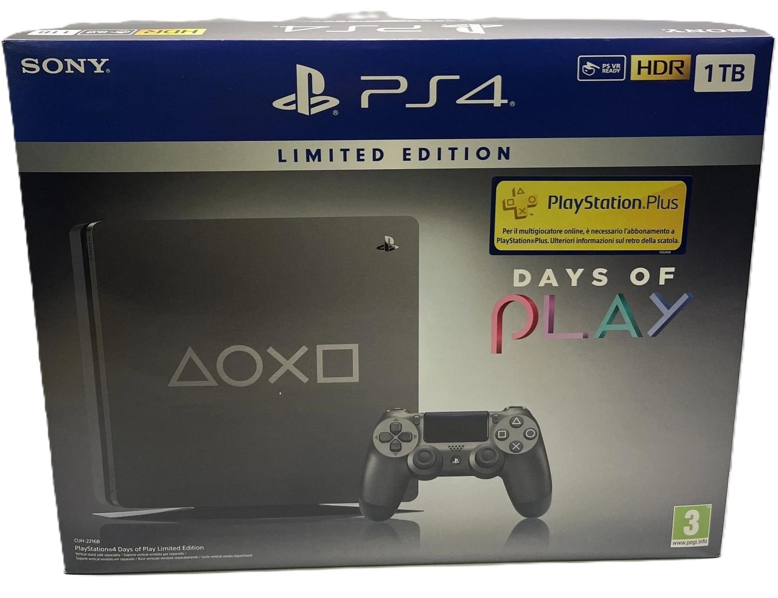 Playstation 4 1TB Slim Days Of Play 2019 Console [Limited Edition]
