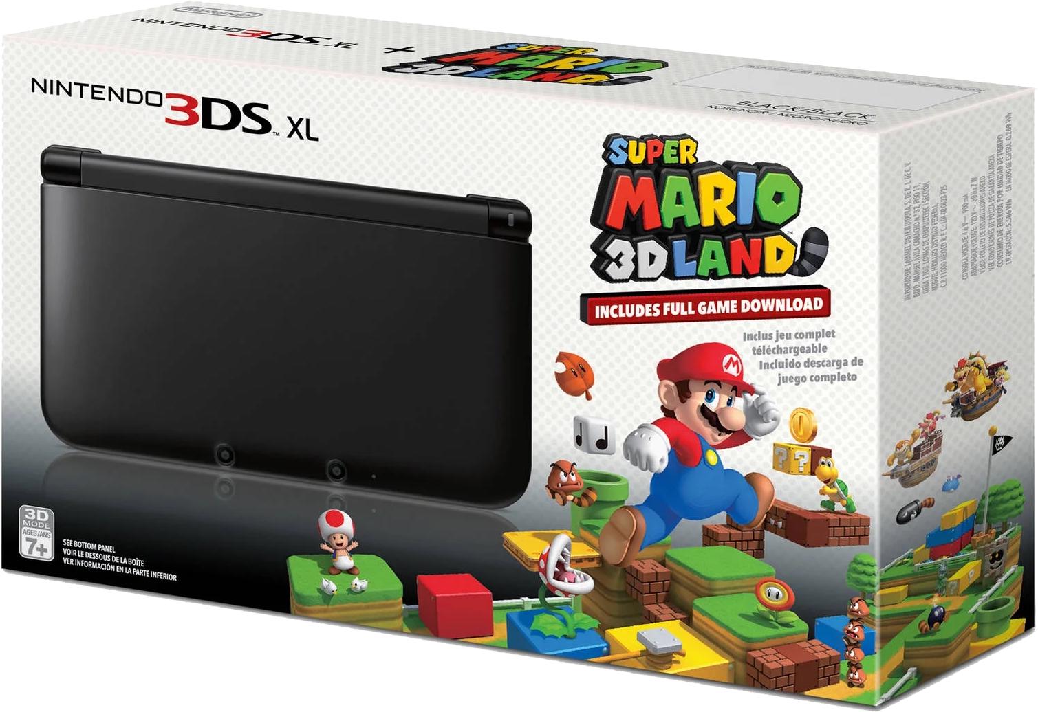 Nintendo 3DS XL Black + Black [Super Mario 3D Land Pre-Installed]