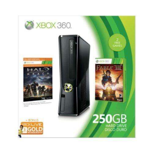 Xbox 360 250GB Value Bundle Halo Reach Fable 3
