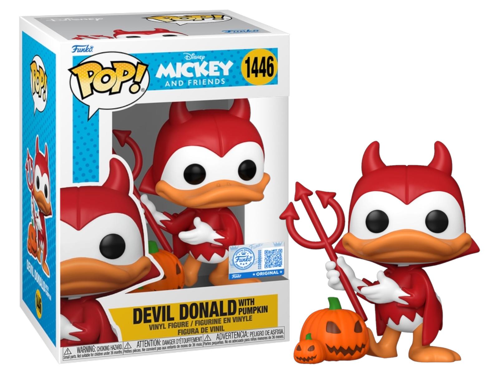 Devil Donald Duck With Pumpkin #1446