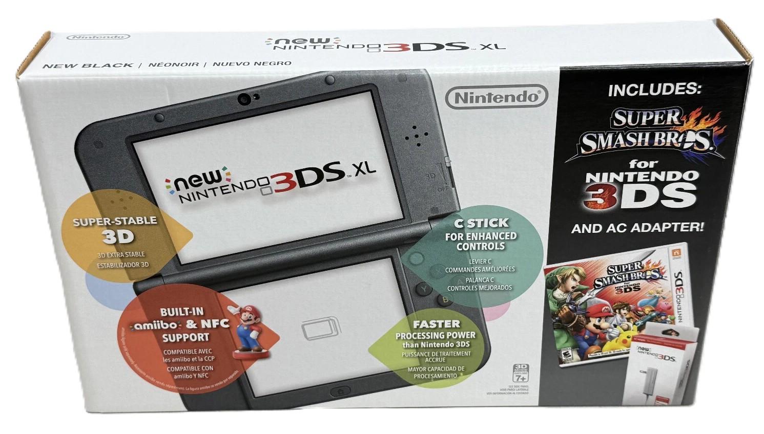 New Nintendo 3DS XL Black Console [Bundle]