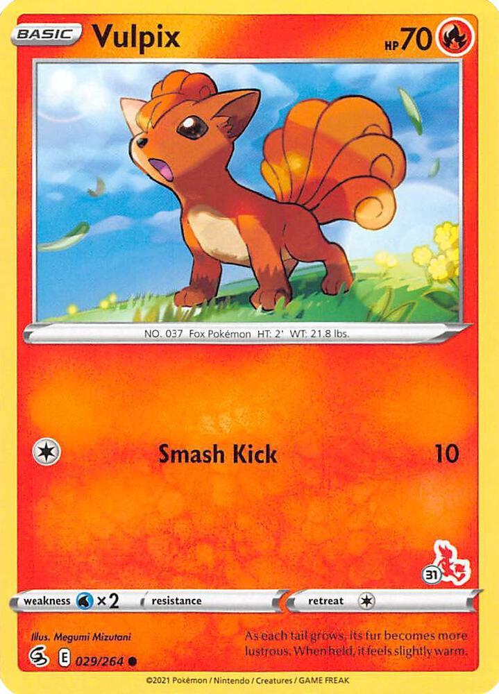 Vulpix [#31 Cinderace Stamped] #29