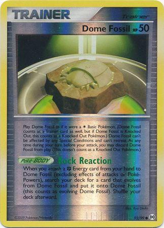 Dome Fossil [Reverse Holo] #92