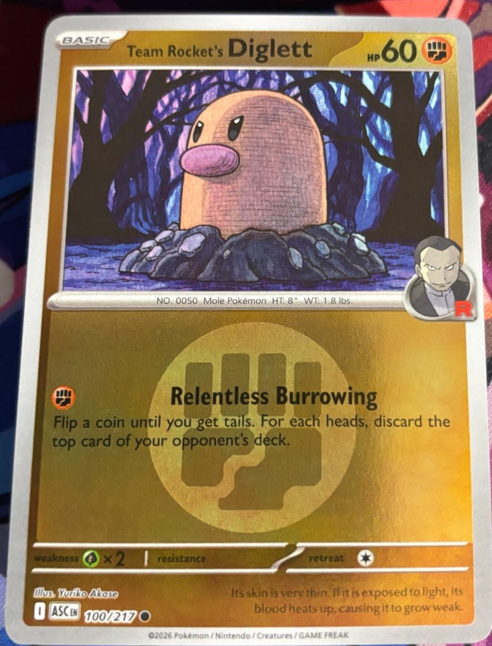 Team Rocket's Diglett [Energy] #100