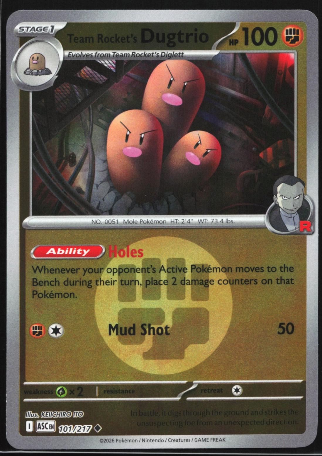 Team Rocket's Dugtrio [Energy] #101