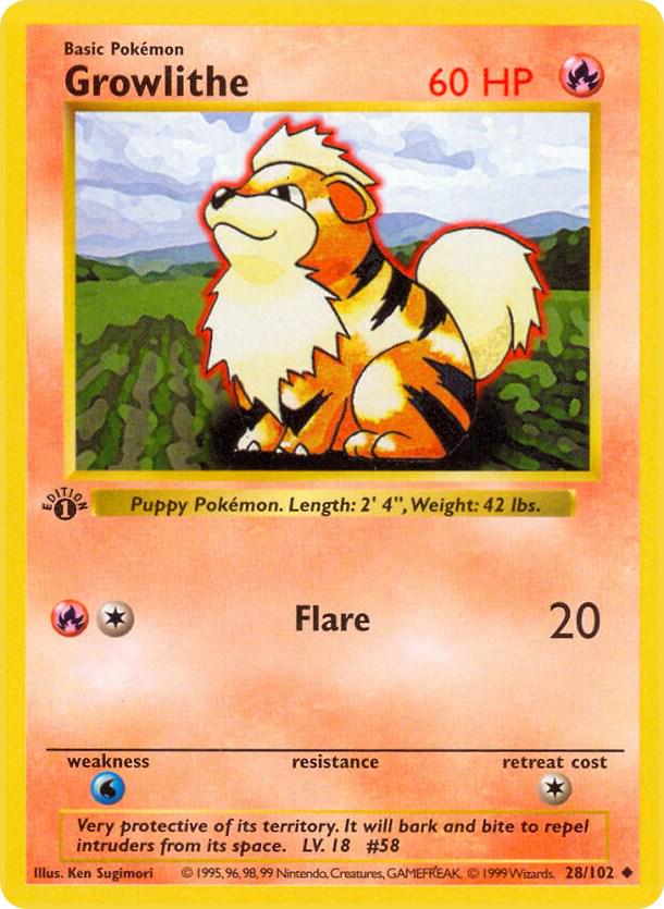 Growlithe [1st Edition] #28