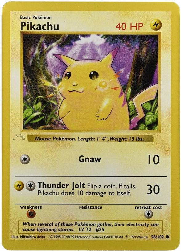 Pikachu [1st Edition Ghost Stamp] #58