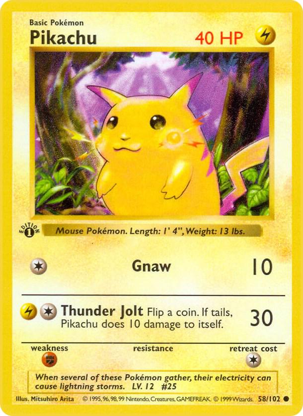 Pikachu [1st Edition] #58