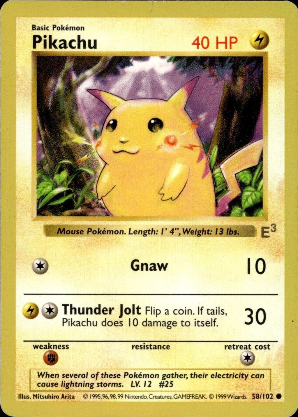 Pikachu [E3 Red Cheeks] #58