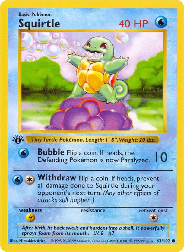 Squirtle [1st Edition] #63