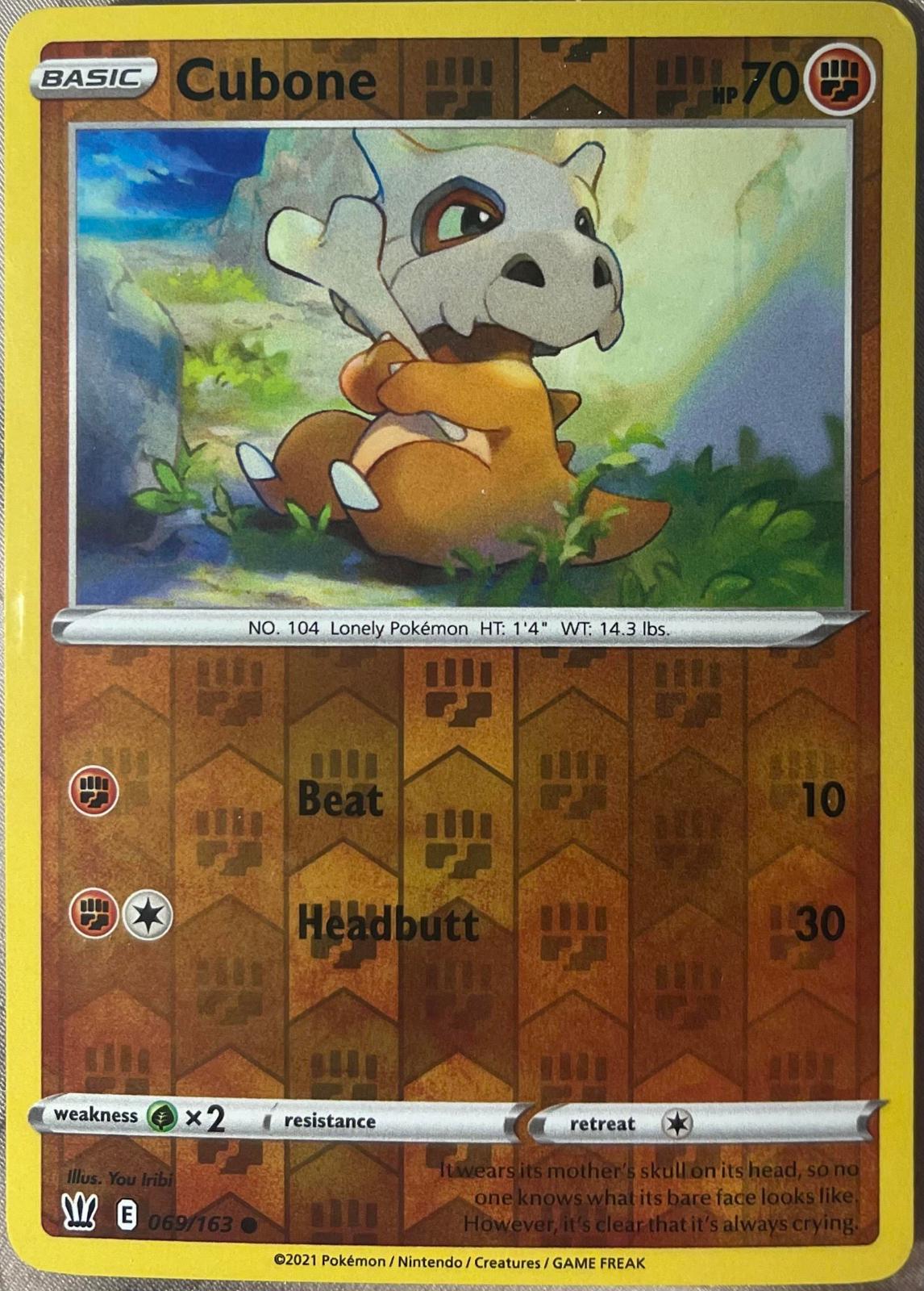 Cubone [Reverse Holo] #69