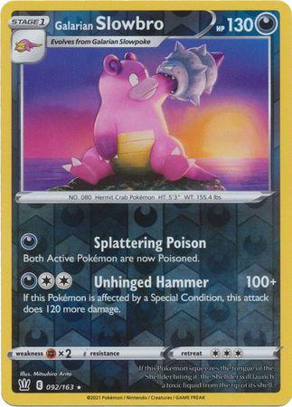 Galarian Slowbro [Reverse Holo] #92