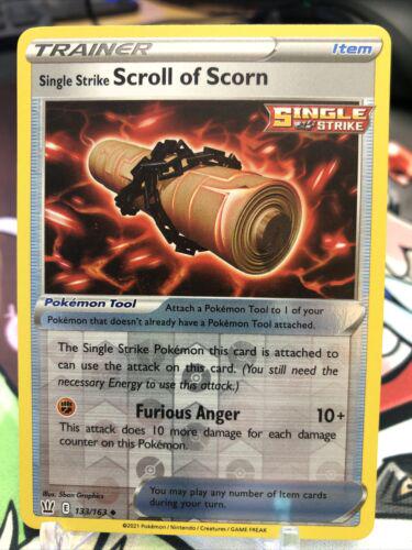 Single Strike Scroll of Scorn [Reverse Holo] #133