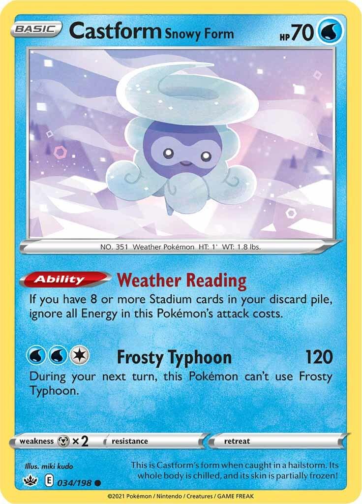 Castform Snowy Form #34