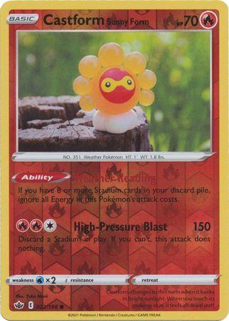 Castform Sunny Form [Reverse Holo] #22