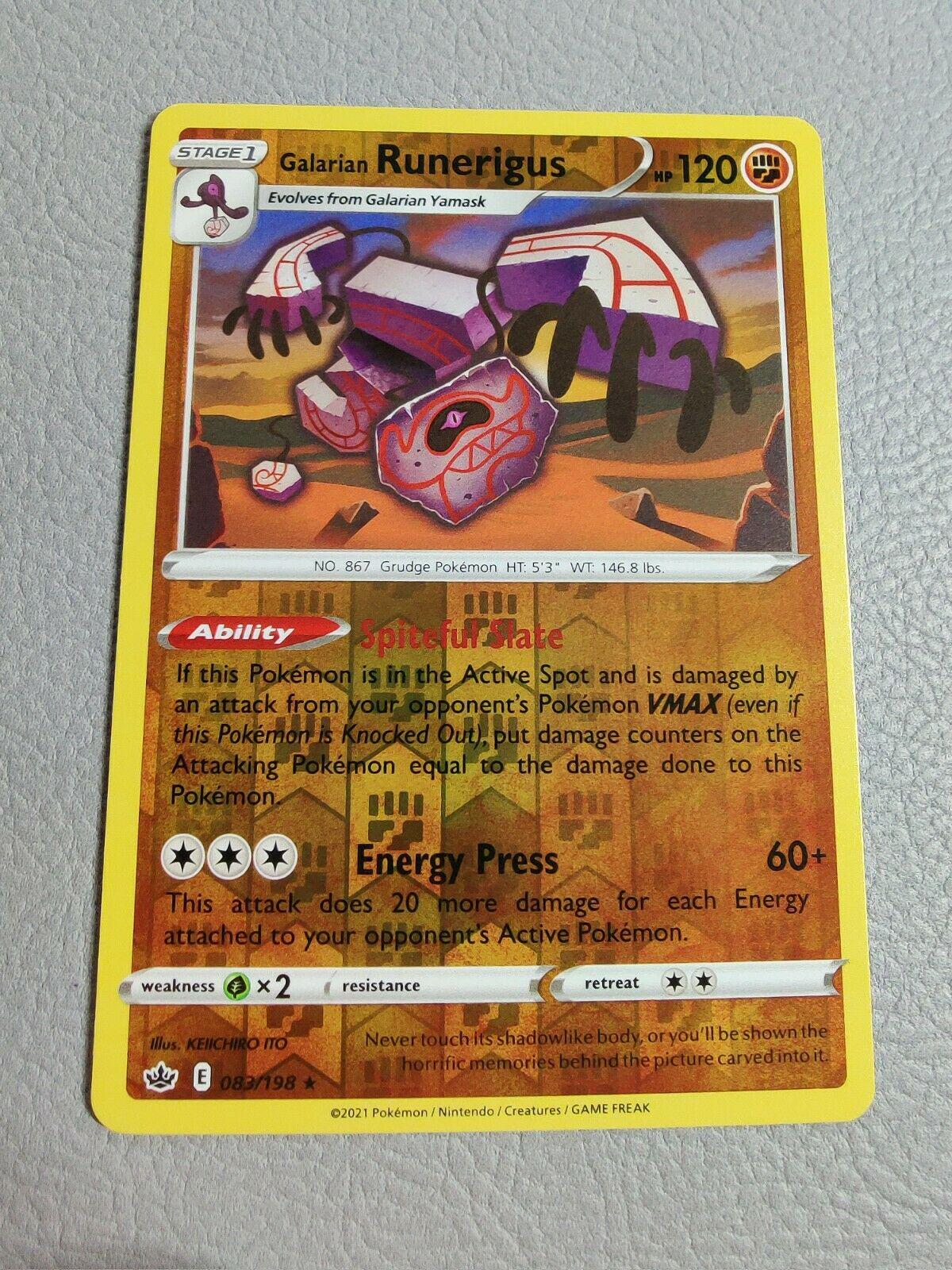 Galarian Runerigus [Reverse Holo] #83