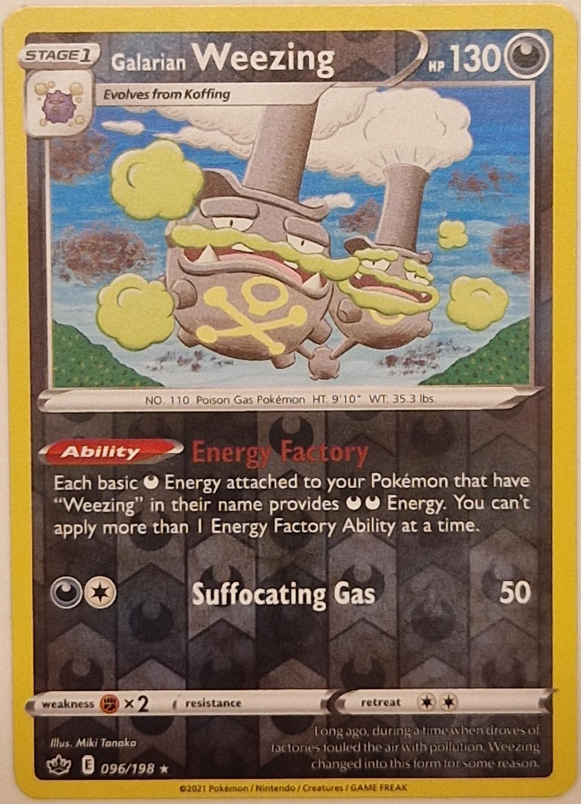Galarian Weezing [Reverse Holo] #96