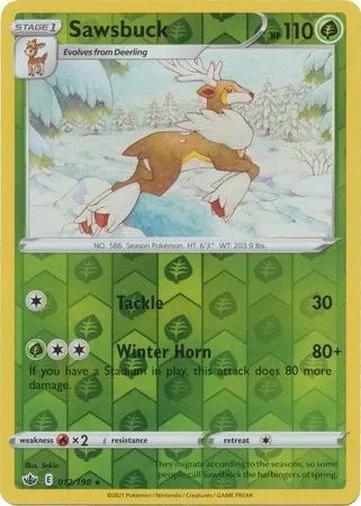 Sawsbuck [Reverse Holo] #12