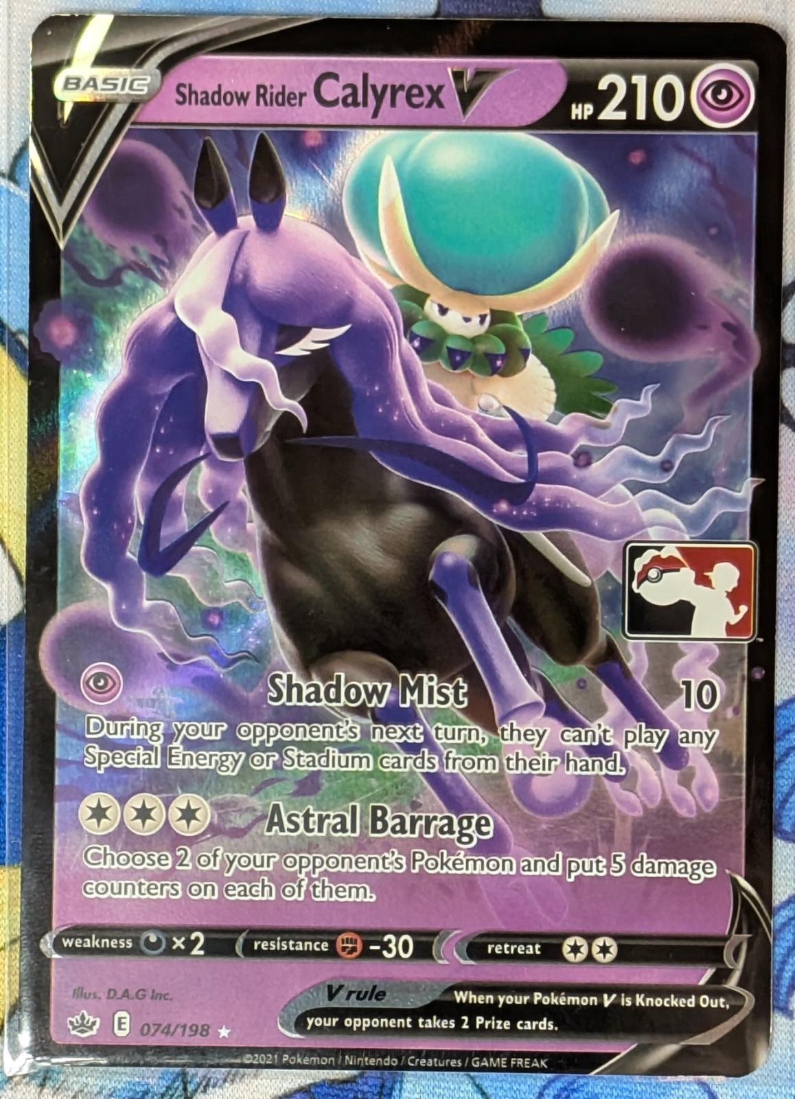 Shadow Rider Calyrex V [Prize Pack] #74