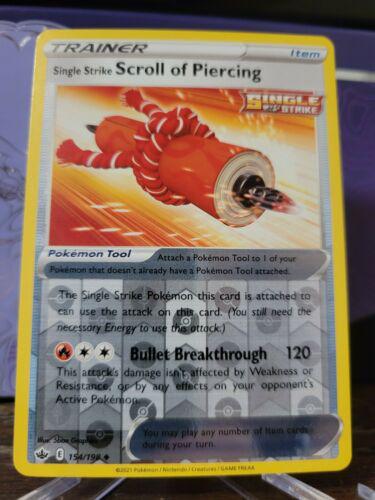 Single Strike Scroll of Piercing [Reverse Holo] #154