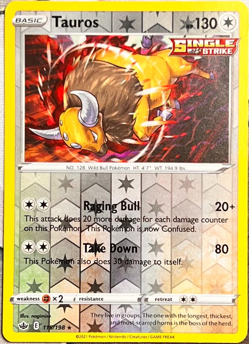 Tauros [Reverse Holo] #115