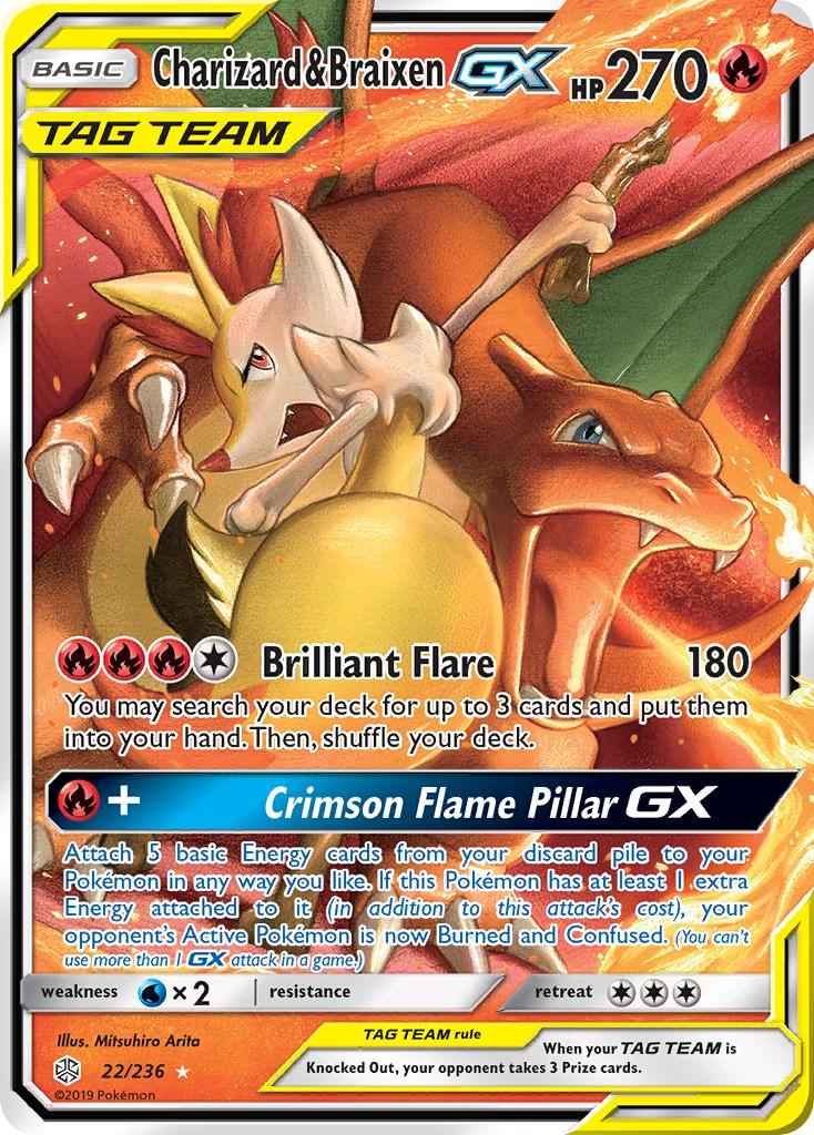 Charizard & Braixen GX #22