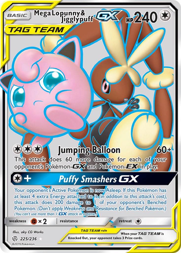 Mega Lopunny & Jigglypuff GX #225