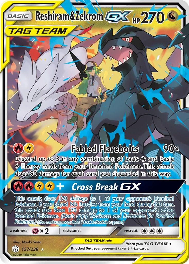 Reshiram & Zekrom GX #157