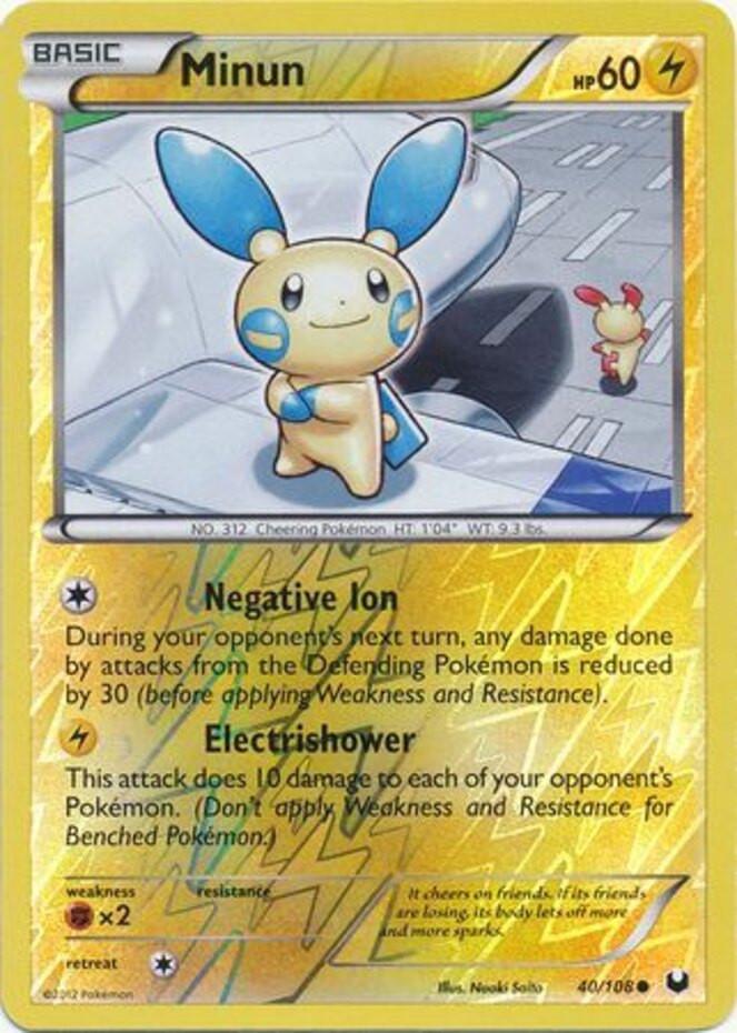 Minun [Reverse Holo] #40