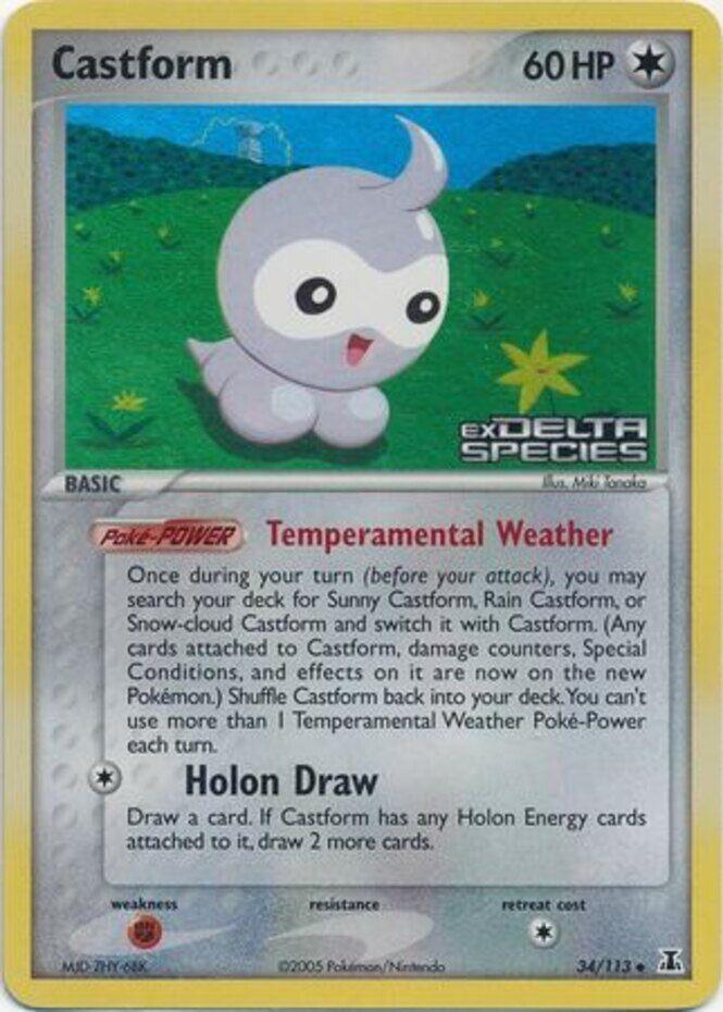 Castform [Reverse Holo] #34