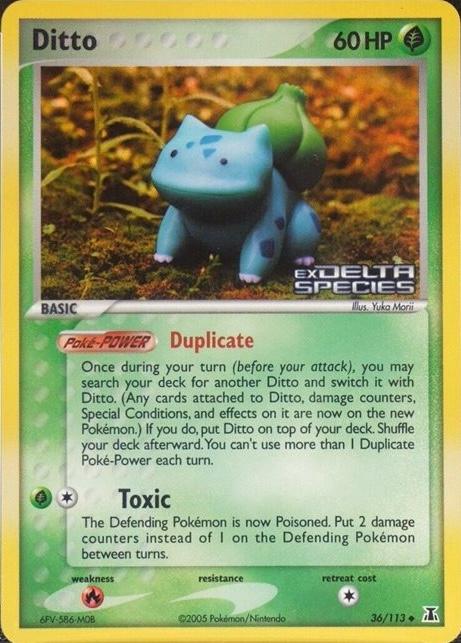 Ditto (Bulbasaur) [Reverse Holo] #36