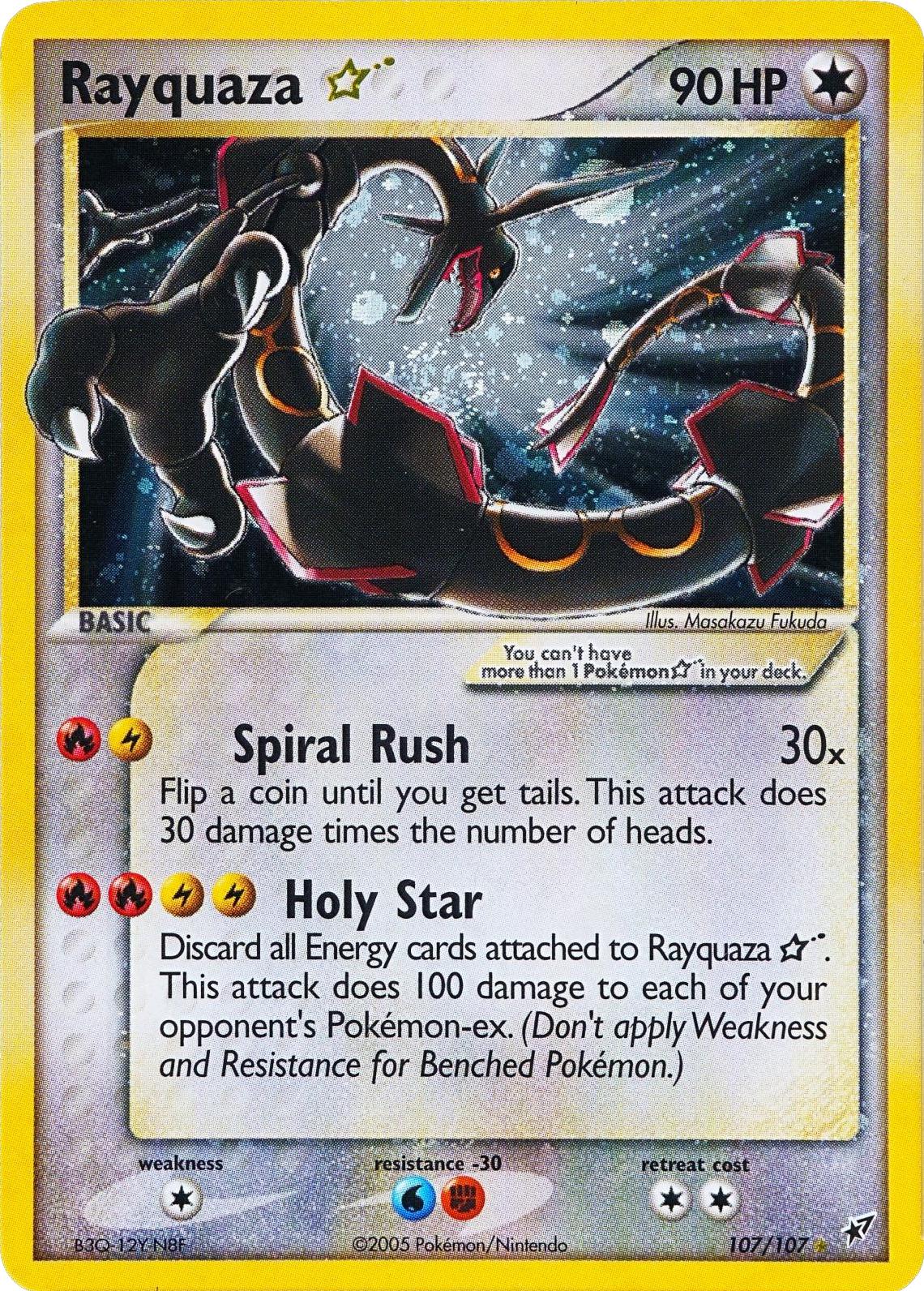 Rayquaza [Gold Star] #107