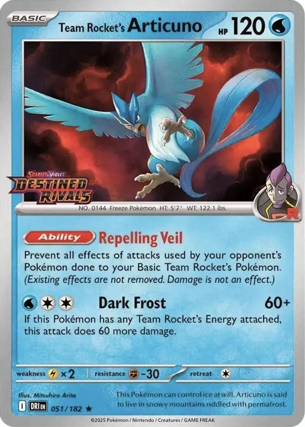 Team Rocket's Articuno [Stamped] #51