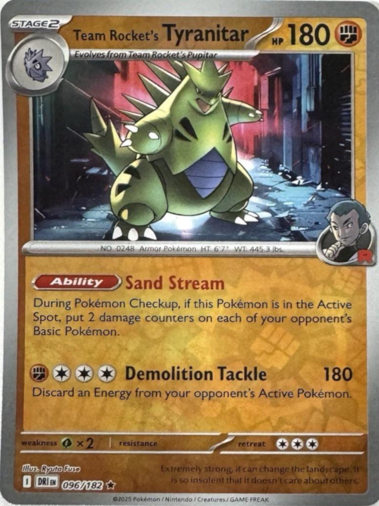 Team Rocket's Tyranitar [Reverse Holo] #96