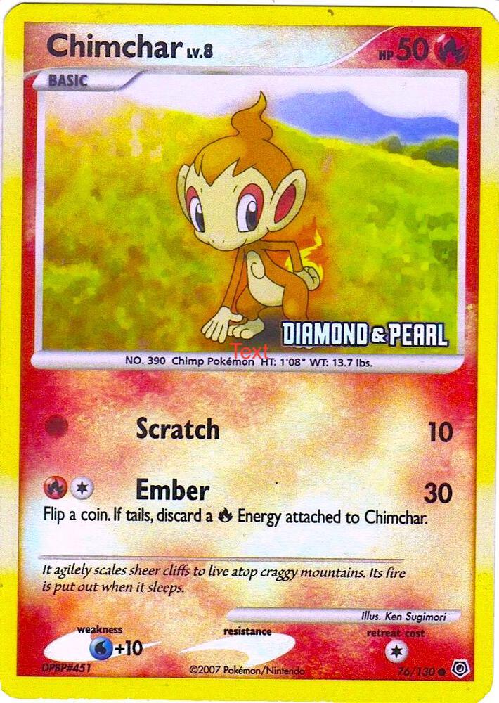 Chimchar [Stamped] #76