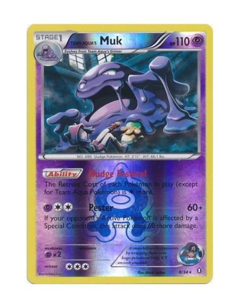 Team Aqua's Muk [Reverse Holo] #8