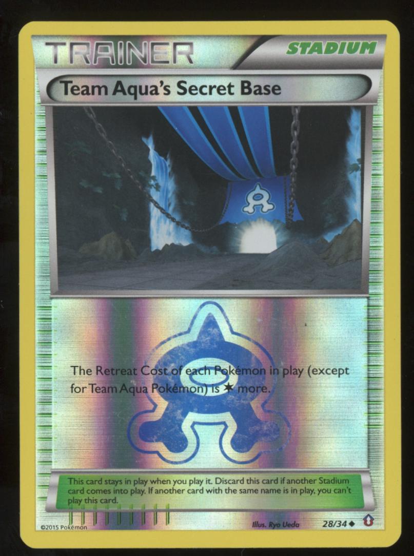 Team Aqua's Secret Base [Reverse Holo] #28