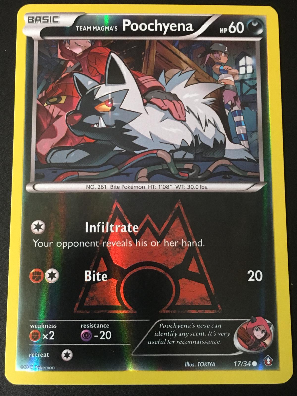 Team Magma's Poochyena [Reverse Holo] #17