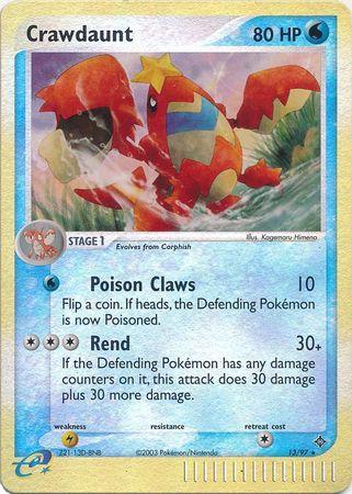 Crawdaunt [Reverse Holo] #13