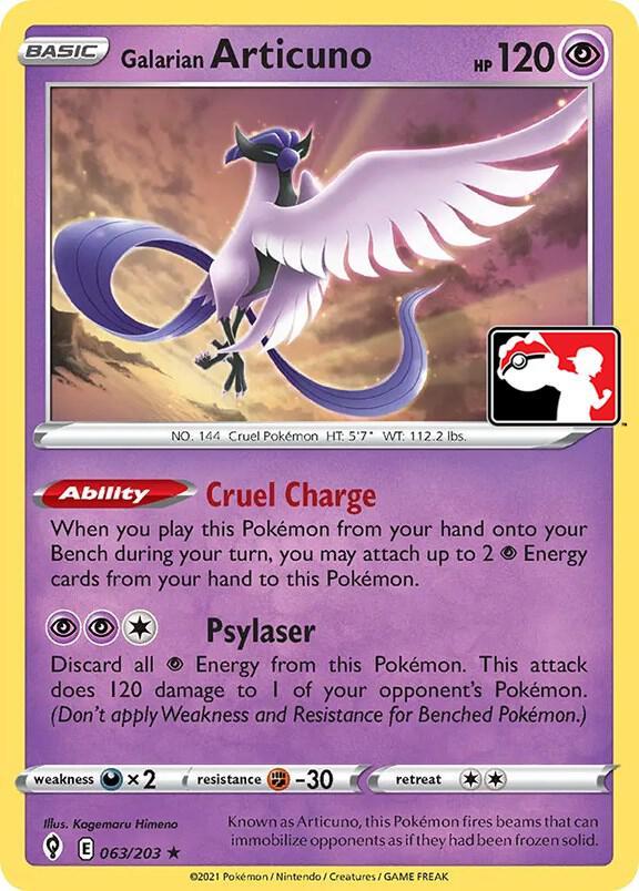 Galarian Articuno [Prize Pack] #63