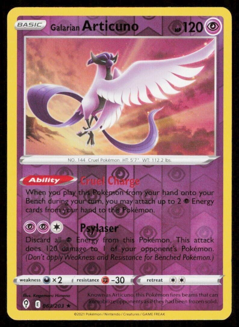 Galarian Articuno [Reverse Holo] #63