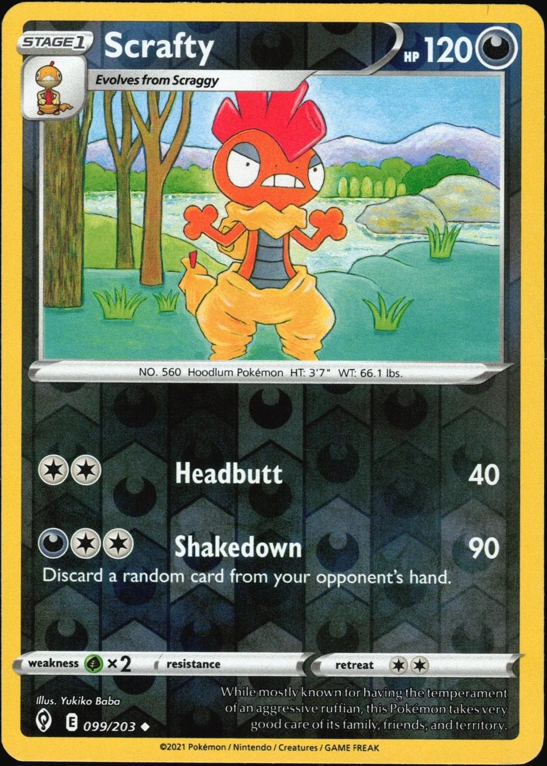 Scrafty [Reverse Holo] #99