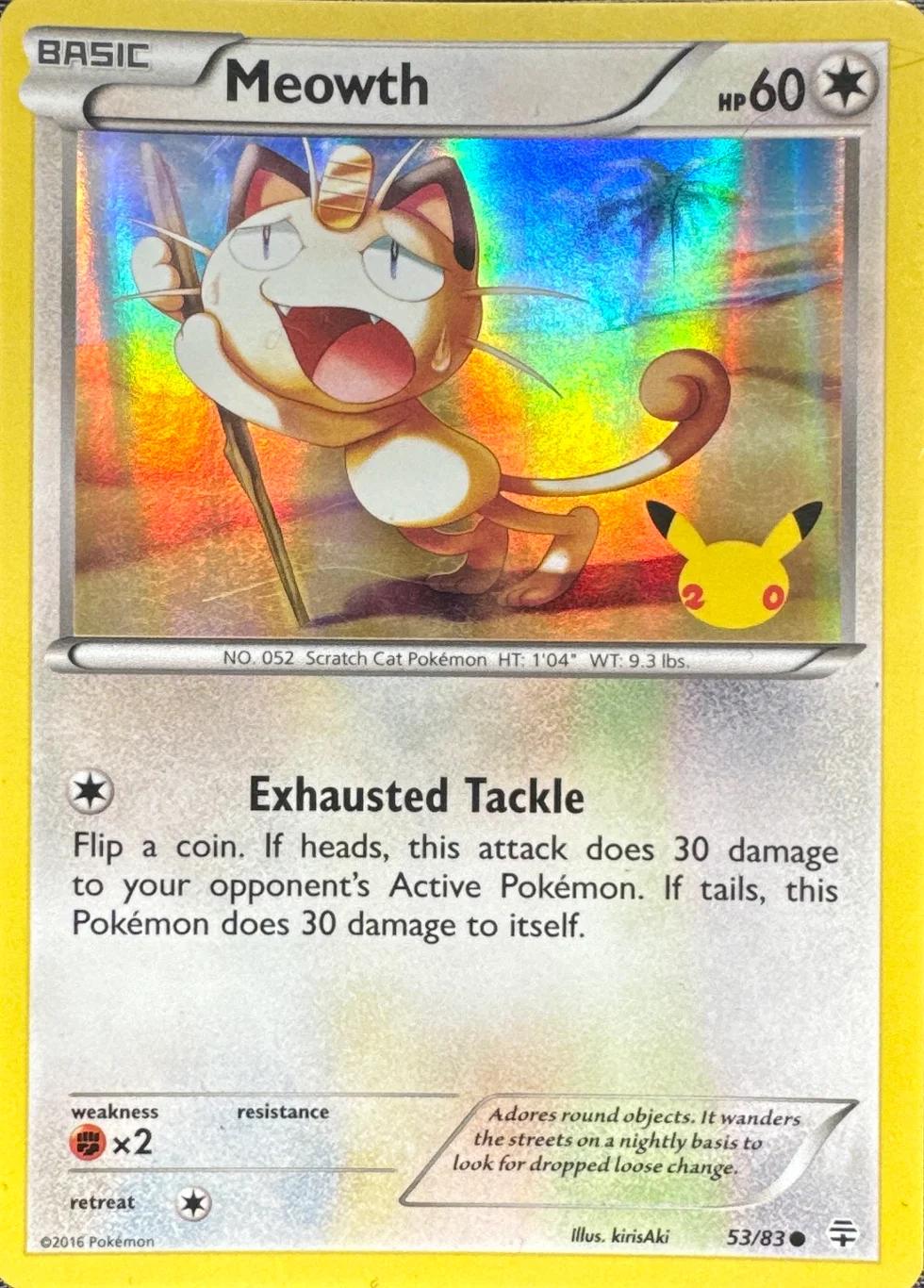 Meowth [20th Anniversary Stamp] #53