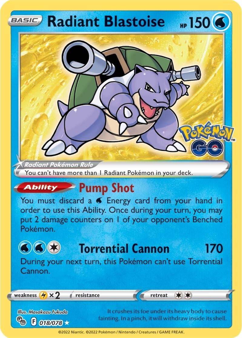Radiant Blastoise #18