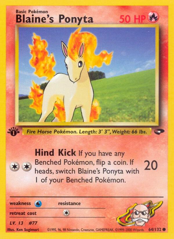 Blaine's Ponyta [1st Edition] #64