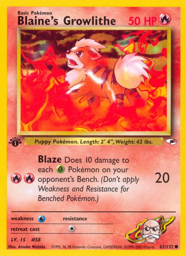 Blaine's Growlithe [1st Edition] #62