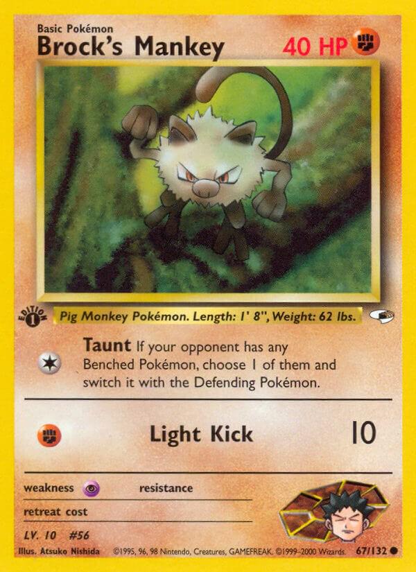 Brock's Mankey [1st Edition] #67